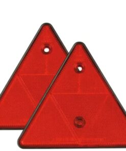 Prizma piros háromszög " E jelzéssel " 155x155x155 mm